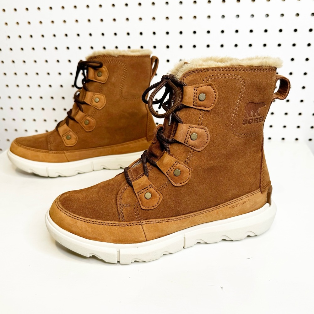 Sorel | Explorer Next Joan Waterproof Boot in Velvet Tan/Fawn NL4456 Sz. 6.5